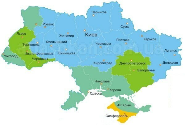Температурне зоны Украины - энергосберегающие стеклопакеты в Запорожье